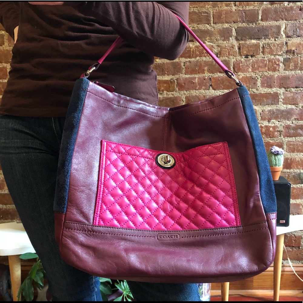 Coach color-block purse 👛